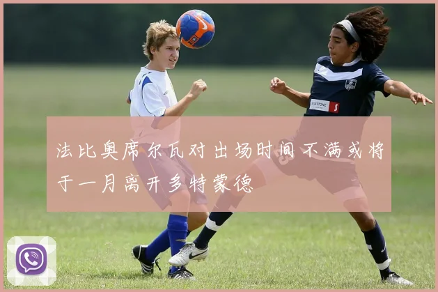 法比奥席尔瓦对出场时间不满或将于一月离开多特蒙德